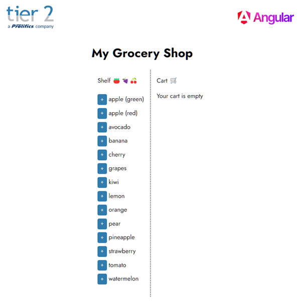 the grocery picker application