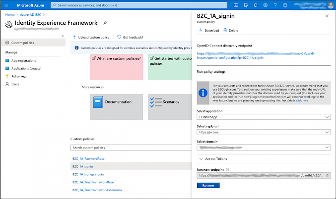 microsoft azure app screenshot