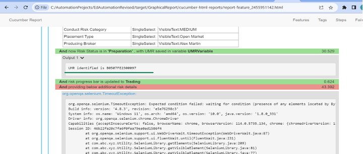 Detailed logging